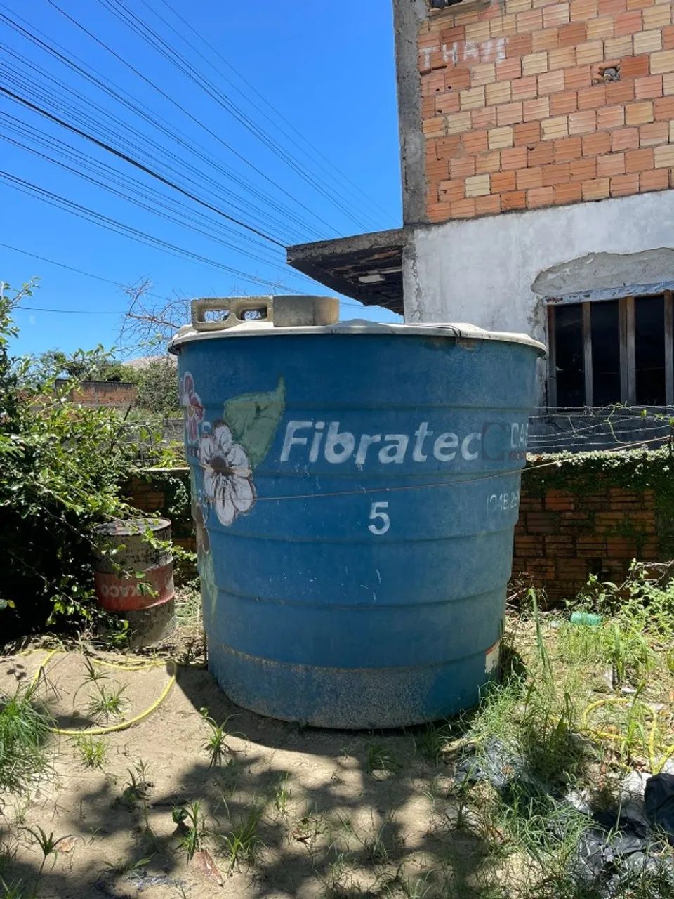 5,000-liter water tank