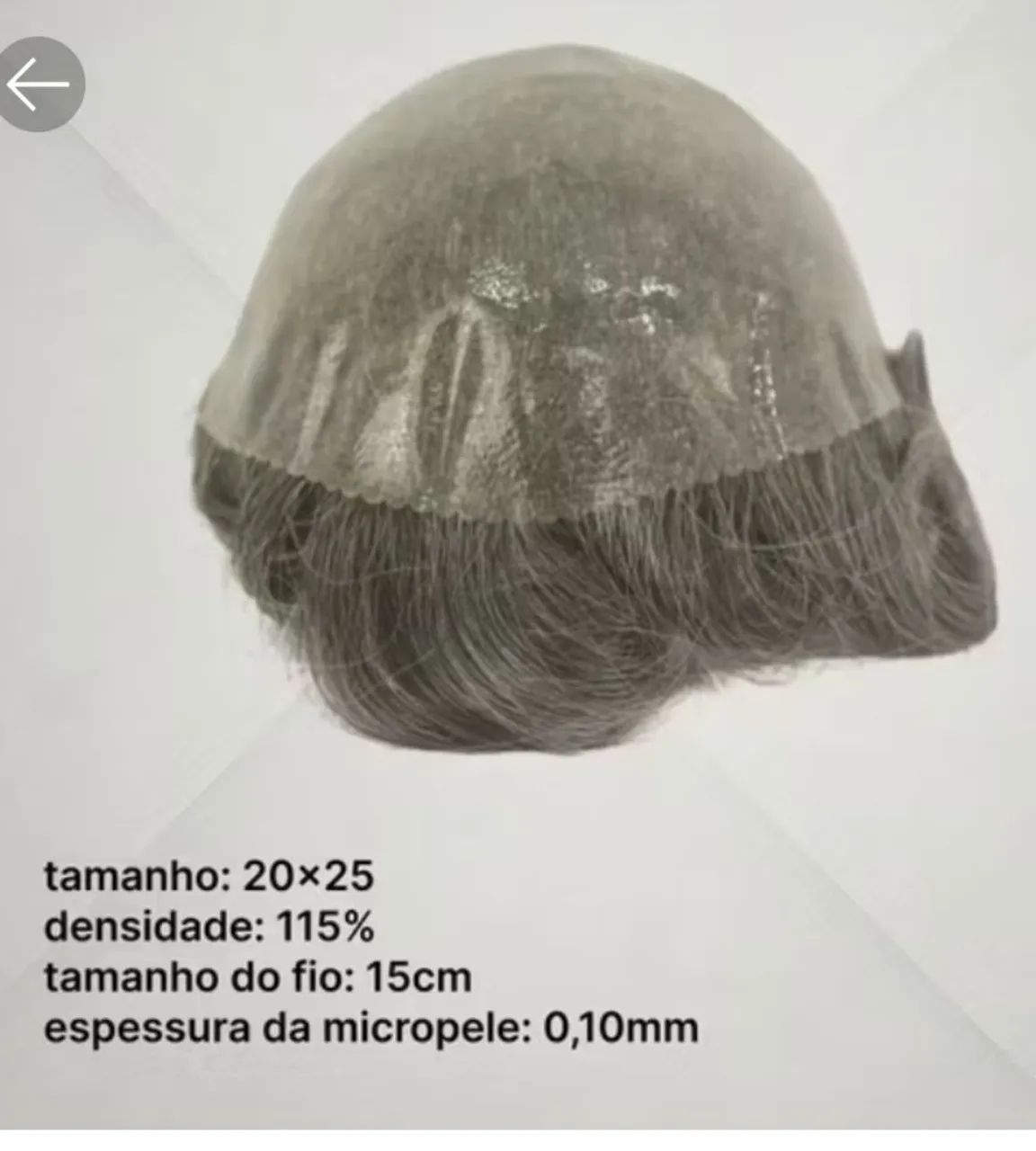 Prótese capilar masculina finíssima 