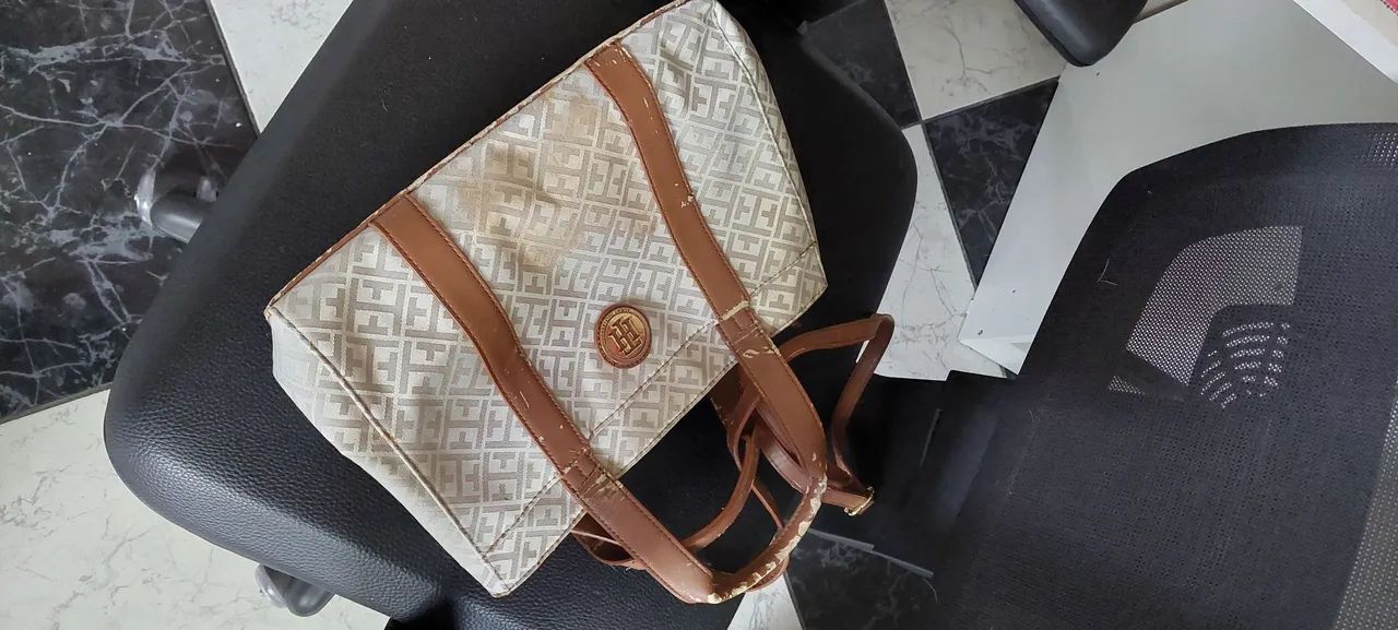 Bolsa Tommy Hilfiger original para restauração  - Foto 3