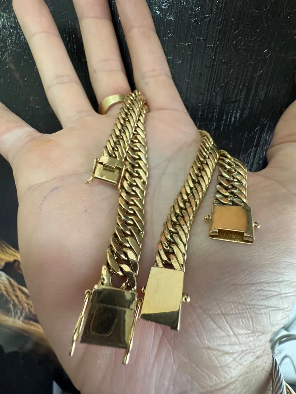 Pulseira Groumet de ouro 18k procedência garantia eterna - Foto 3