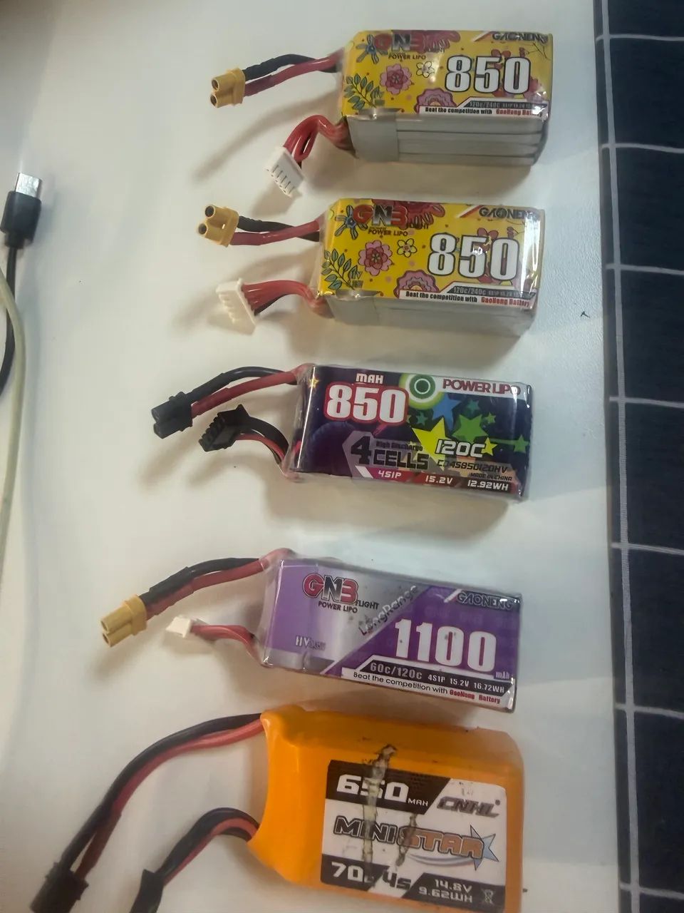 LOTE DE BATERIAS LIPO 4S PARA DRONE FPV - Foto 2
