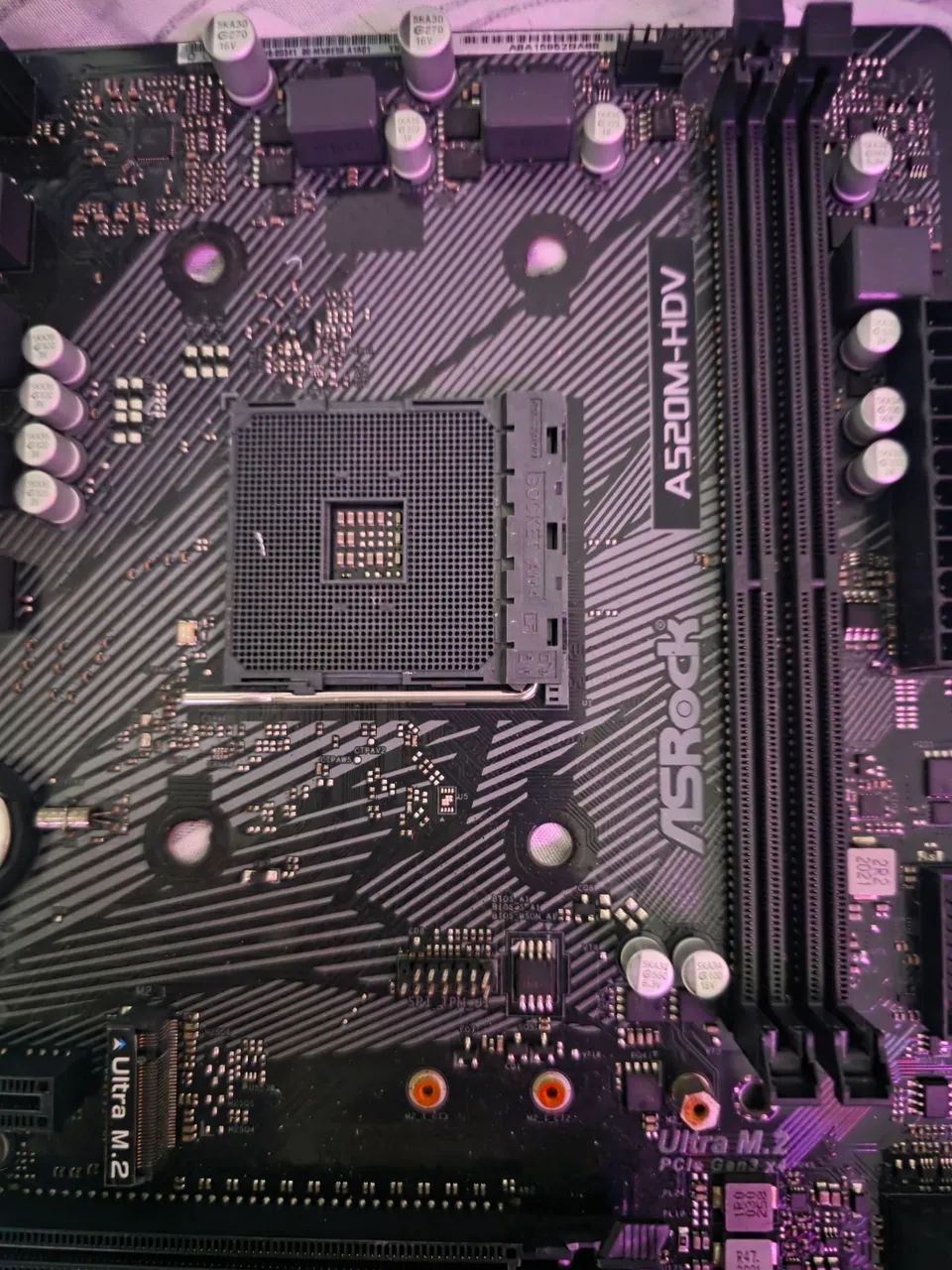 Placa mae am4 a520 asrock funcionando perfeitamente  - Foto 2