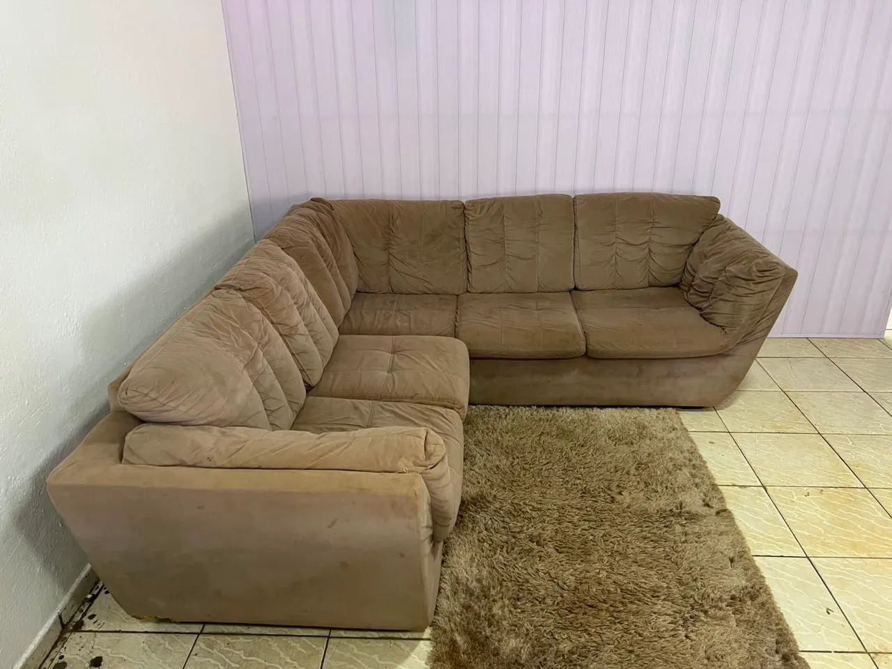 Sofá de Canto Bem Conservado 2.30 por 2.25 - Entrega Grátis  - Foto 2