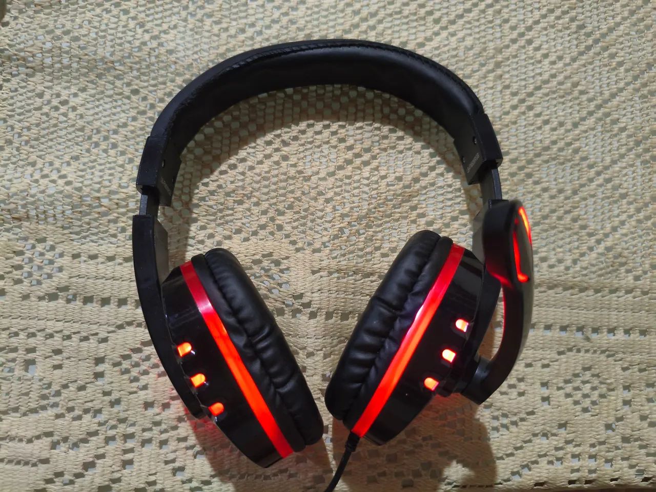 Headset novo, onistek, com leds