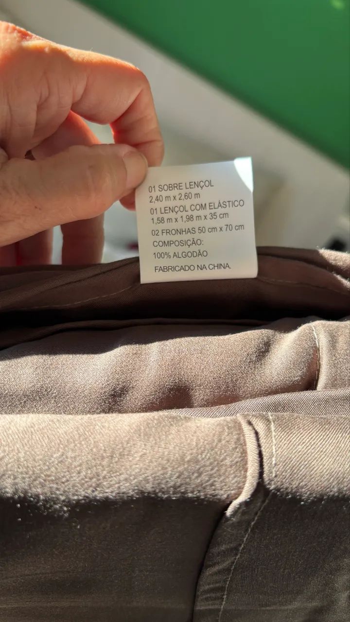 Jogo de Lençol Acetinado Queen cor marrom - Foto 4