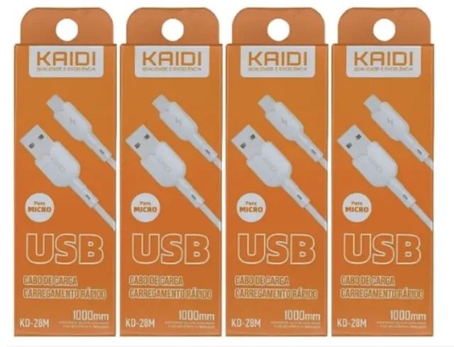 Kit 4 Cabos de Carga Usb X Micro