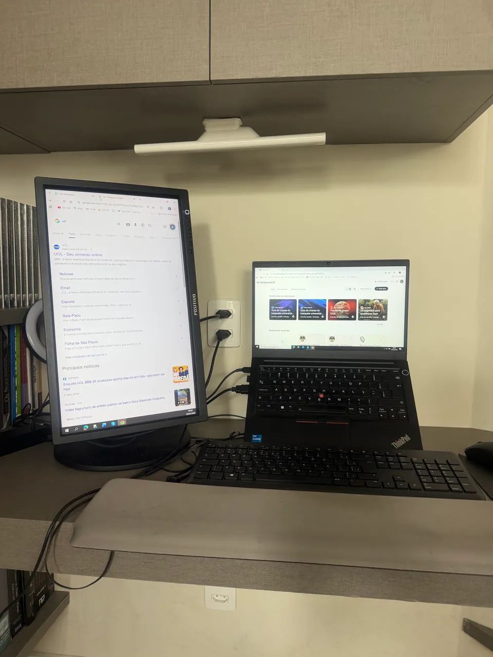 Monitor - tela auxiliar Positivo