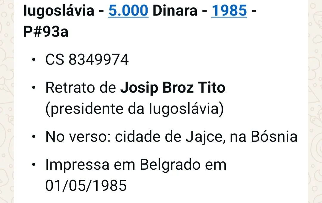 Dinheiro antigo da Iuguslávia - Foto 3
