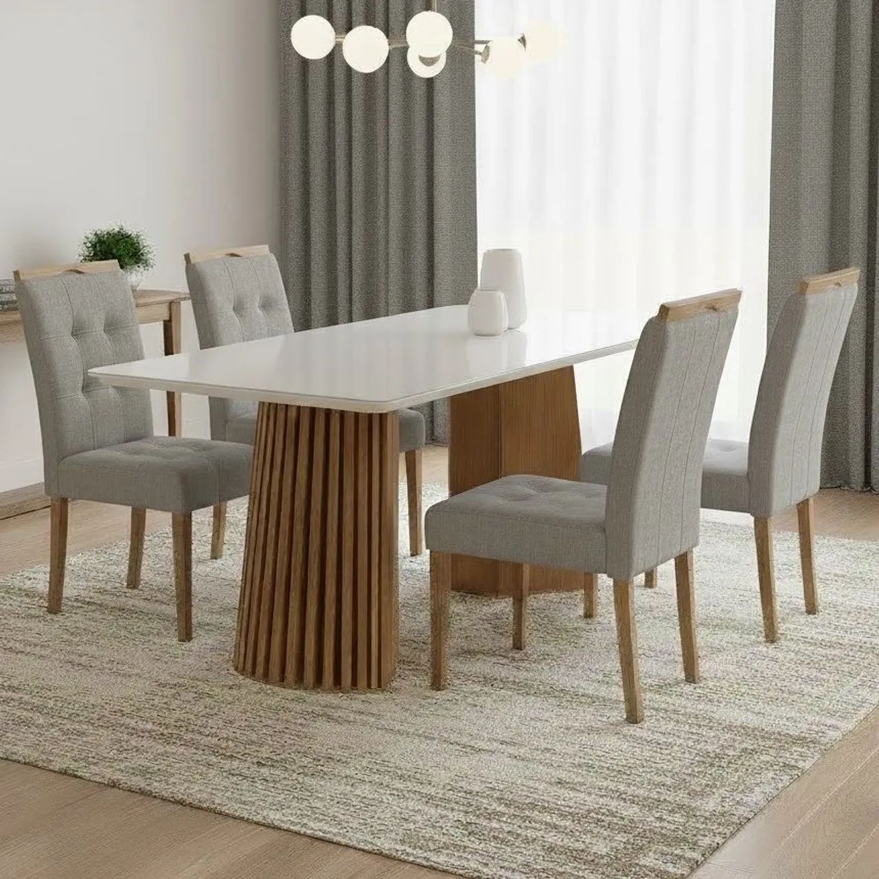 *Mesa de Jantar Nevada +4 Cadeiras Pronta Entrega - Foto 3