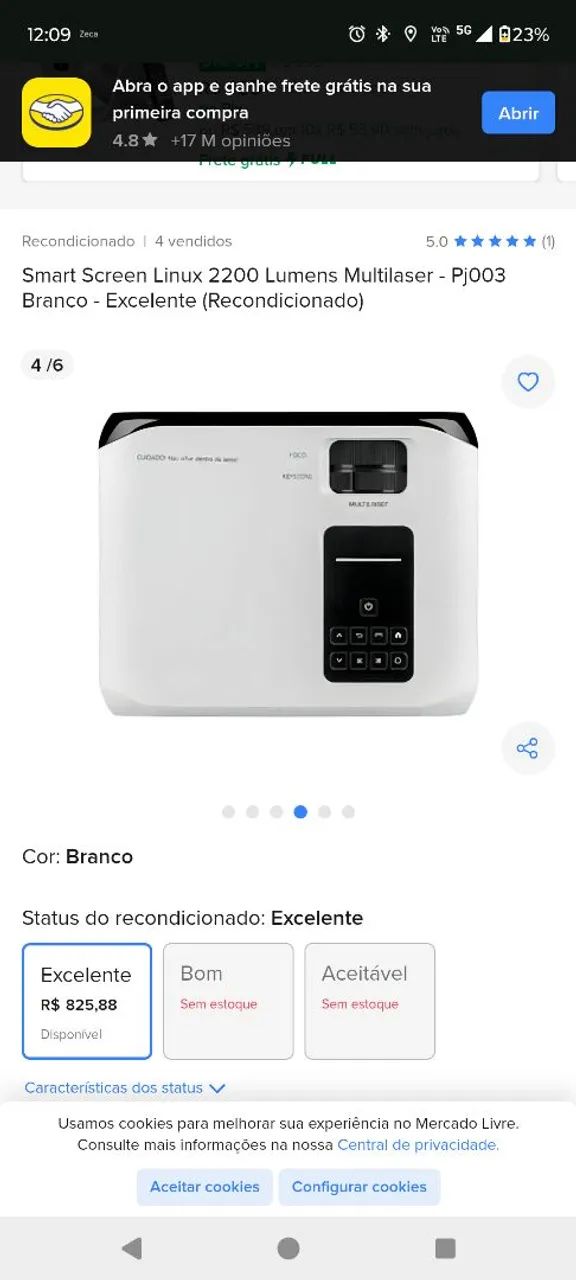 Projetor Multilaser modelo Pj003