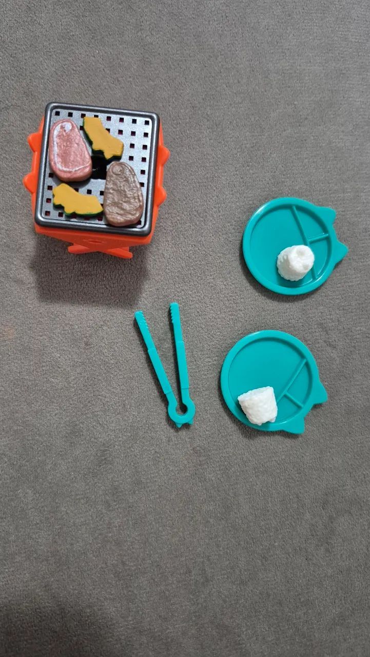 Kit churrasco gatcha compatível com sylvanian  - Foto 2
