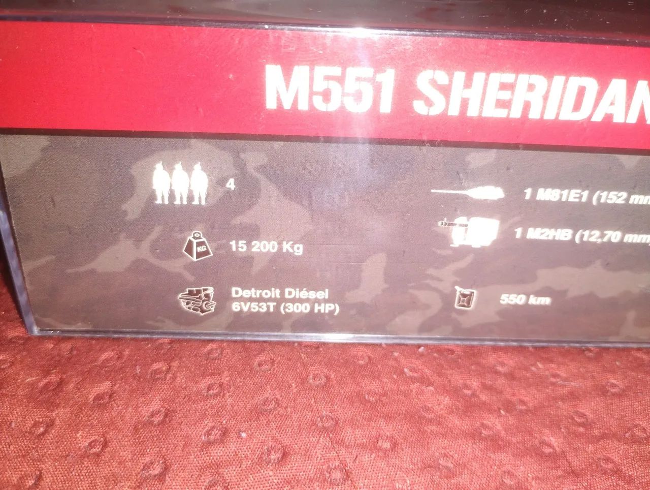 Miniatura tanque de guerra M551 Sheridan - Foto 2