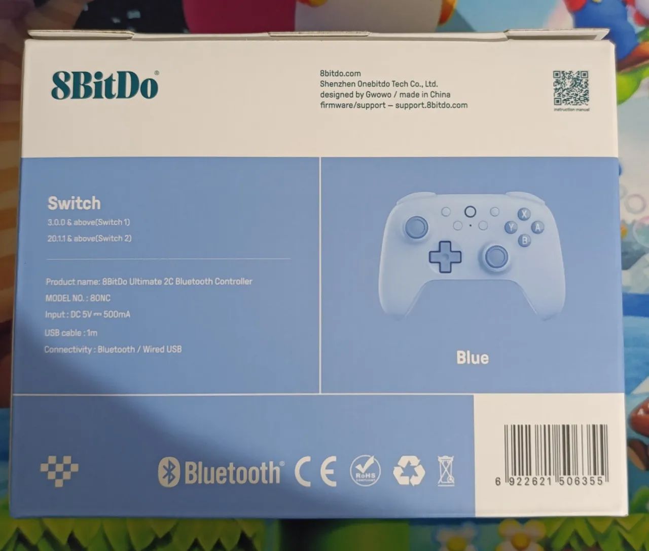 Controle Nintendo Switch (1 e 2) Original 8bitdo 2C Wireless Controller Bluetooth - Foto 3