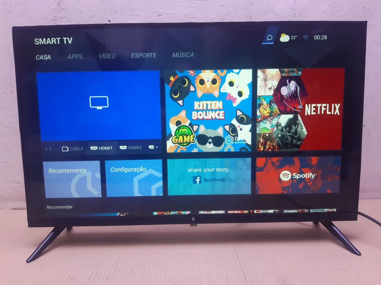 TV Smart 32 polegadas Android imagem perfeita