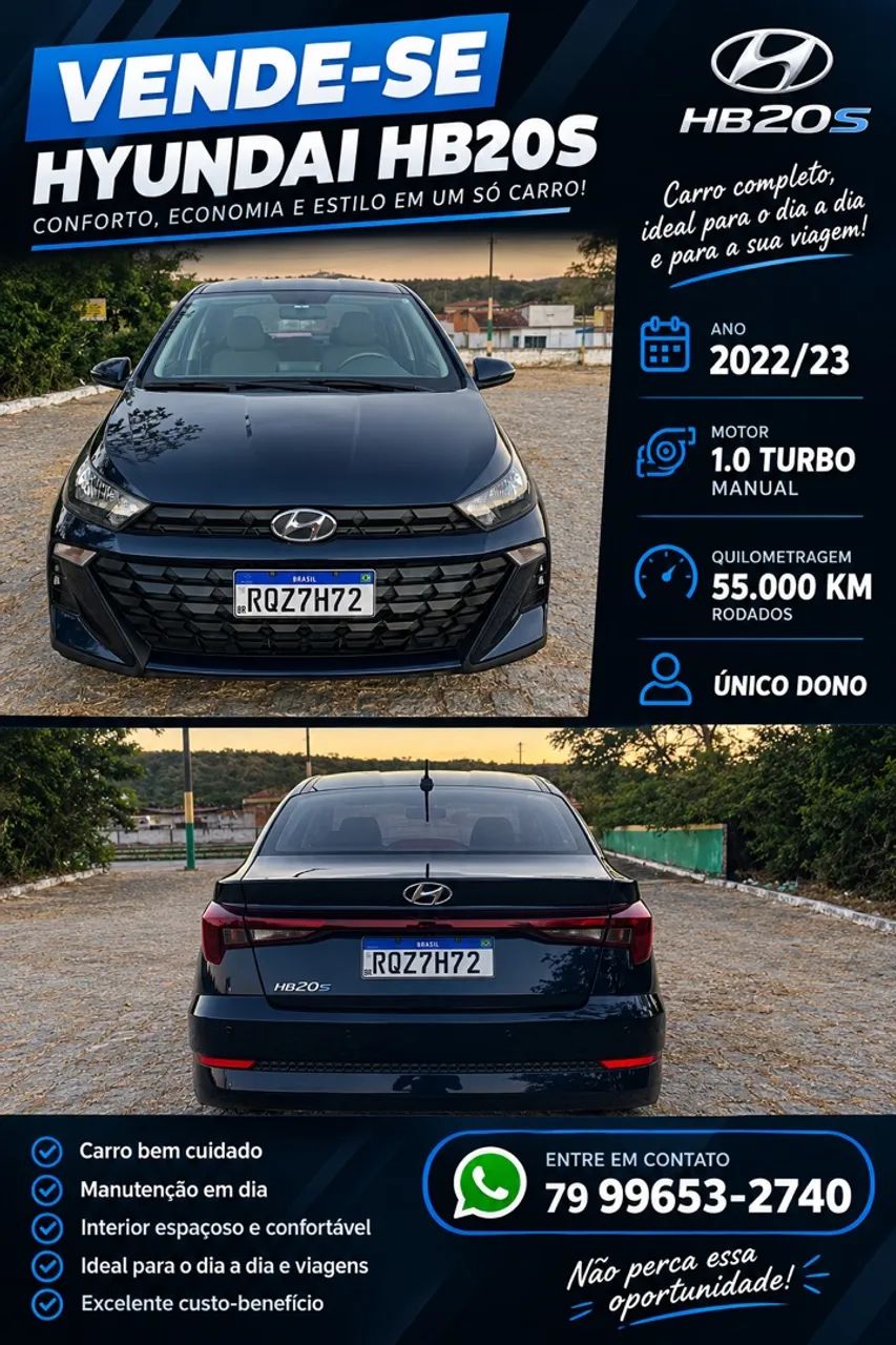 Hyundai Hb20S 1.0 12V FLEX COMFORT MANUAL 2023