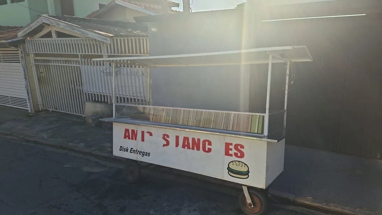 Carrinho de lanche completo 