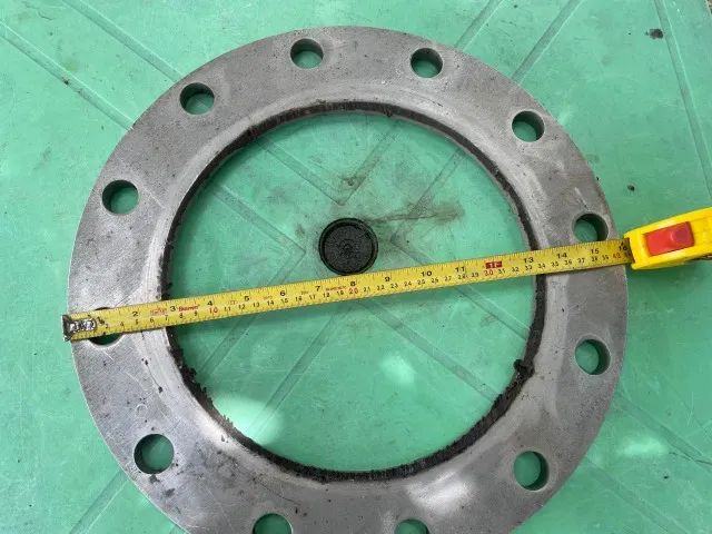 Flange de inox 10 polegadas, 12 furos, lisa