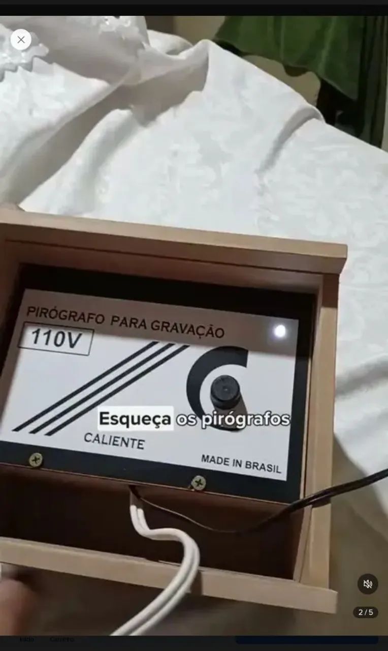 Pirógrafo  Profissional , Alta Potência 76 Whatts  Caliente! - Foto 5