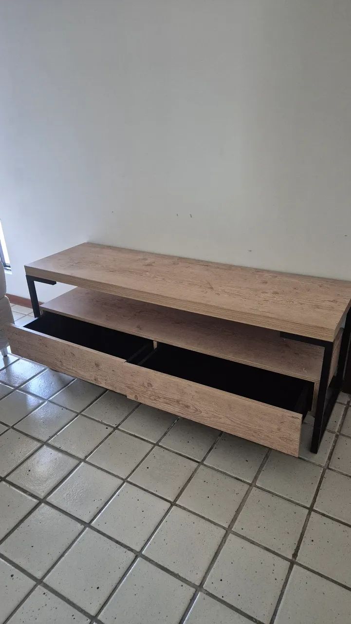 RACK DE MADEIRA ESTILO INDUSTRIAL - Foto 3