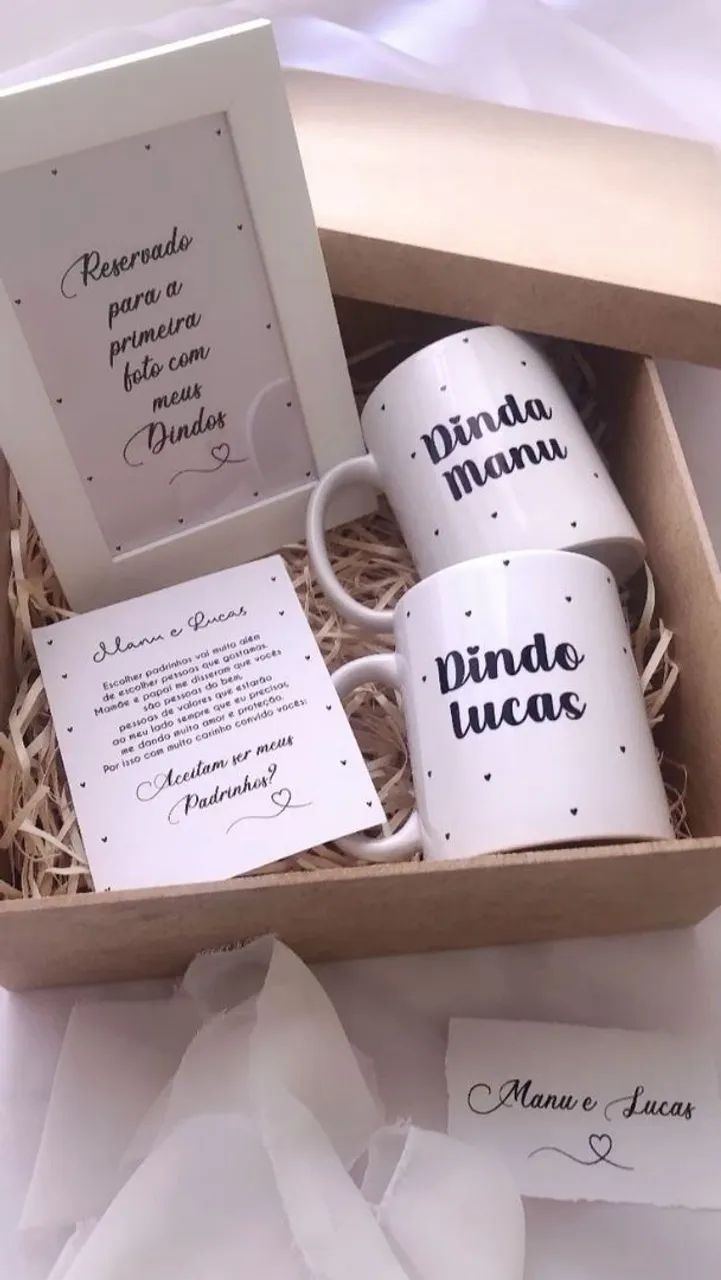 Xícaras Personalizada - Mimo batizado - Foto 3