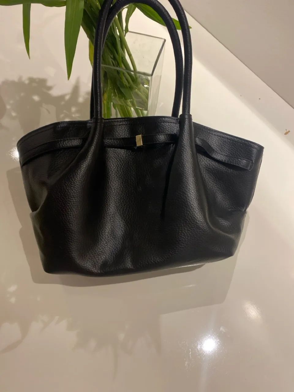 Bolsa preta elegante, semi nova  - Foto 2