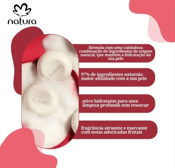 Sabonete Kit Natura Tododia Cereja e Avelã   - Foto 4