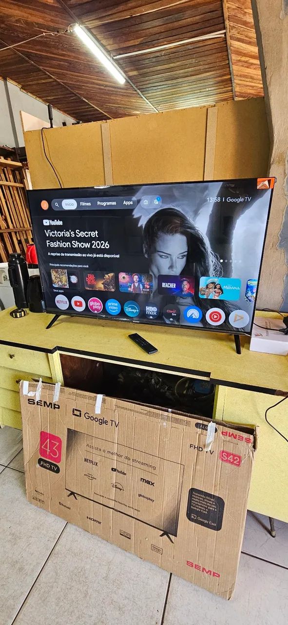 Tv Semp 43 polegadas SMART semi nova no plástico ENTREGA GRÁTIS  - Foto 5