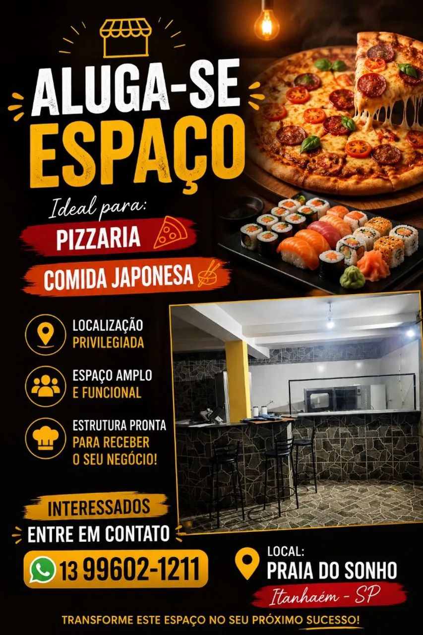 Aluga se salao comercial 
