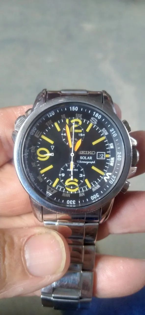 Relogio SEIKO CONOGRAFO SOLAR