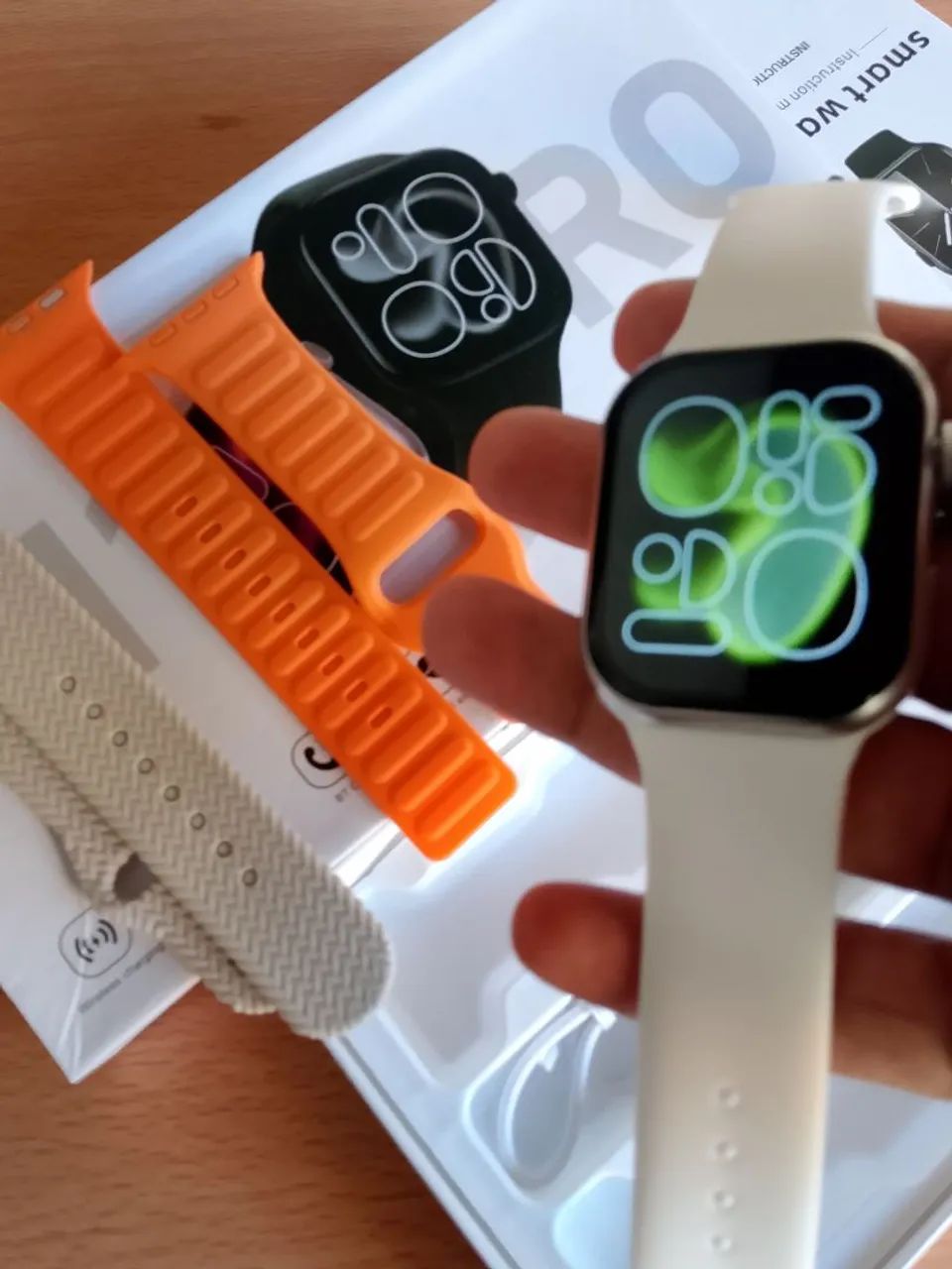 Smartwatch N11 com 3 pulseiras muito barato. - Foto 2