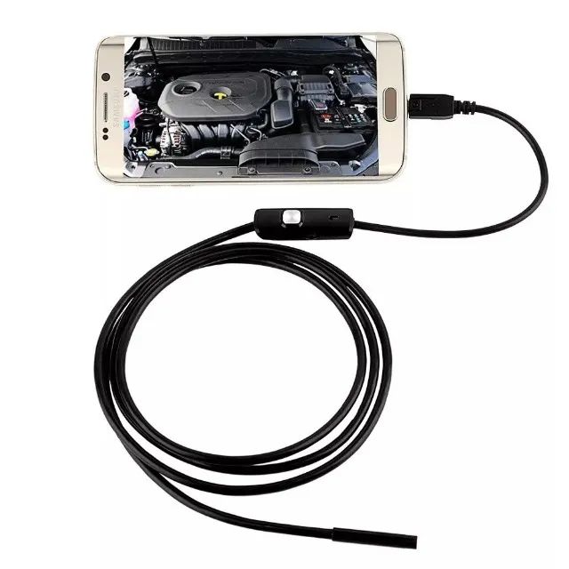 Câmera Inspeção Sonda Endoscópica 1,5 Metros Android Otg Pc - Foto 2