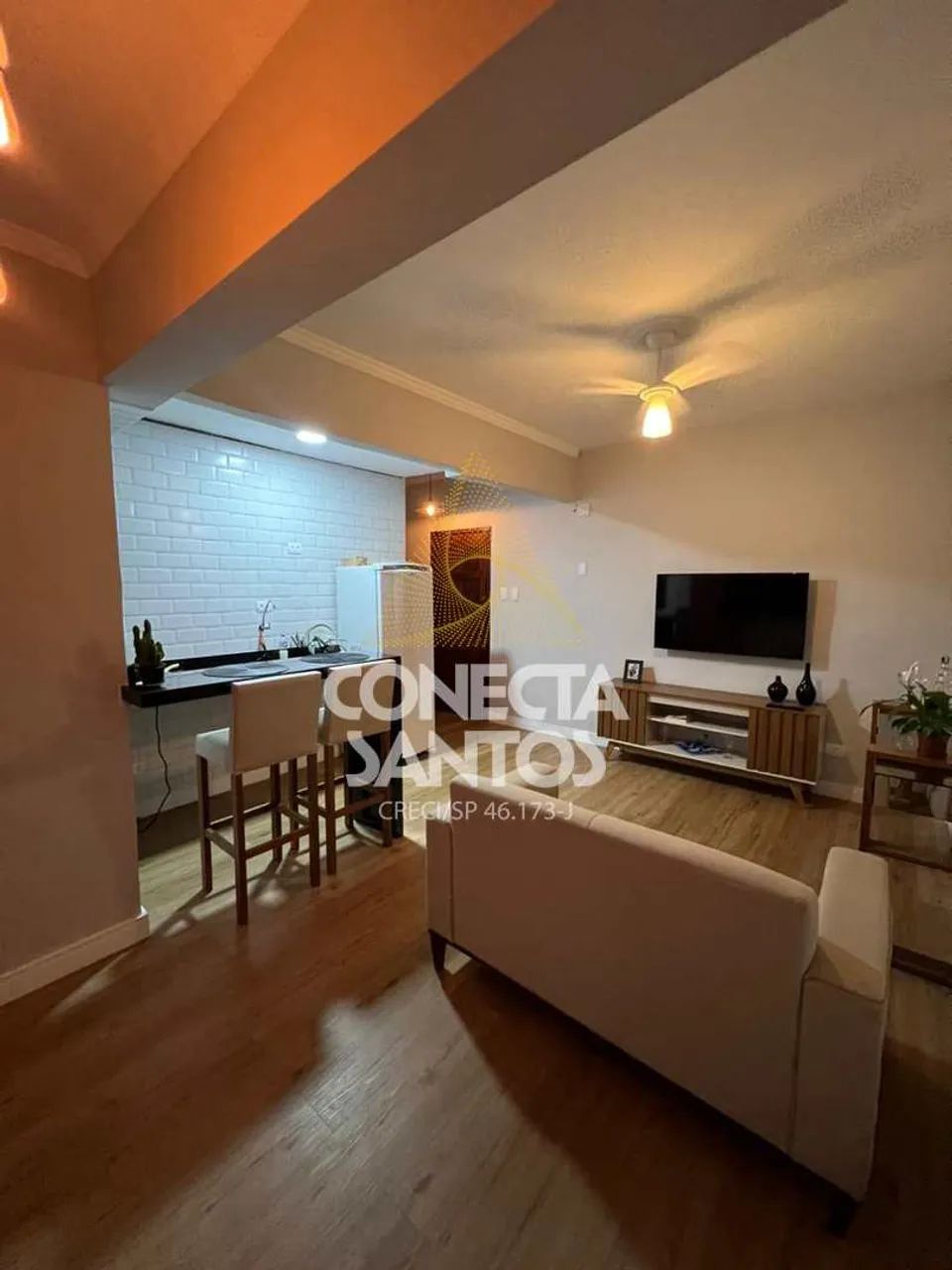 Apartamento com 1 quarto, Centro, São Vicente - R$ 300 mil, Cod: 529 - Foto 3