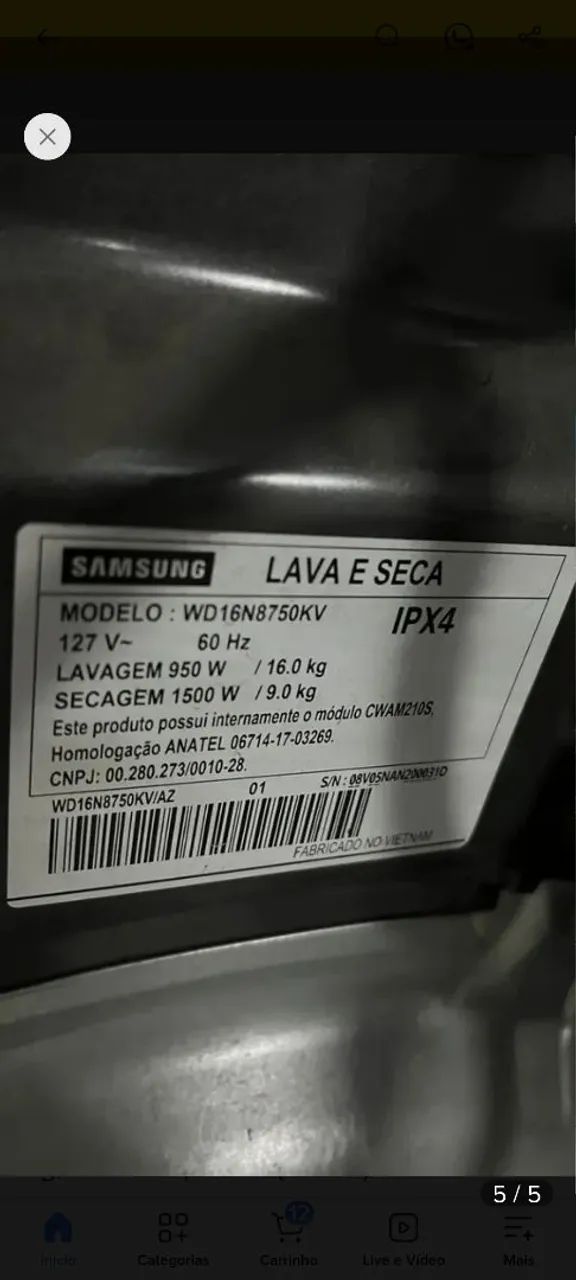 Lava e seca Samsung Qdrive  - Foto 4