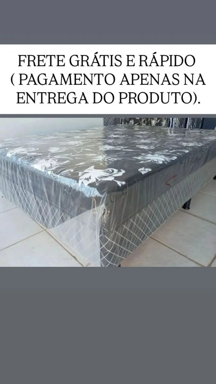 Cama box casal - Espuma 14cm ( Frete grátis )