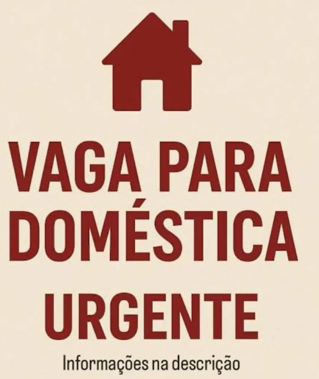 Urgente ! Domestica