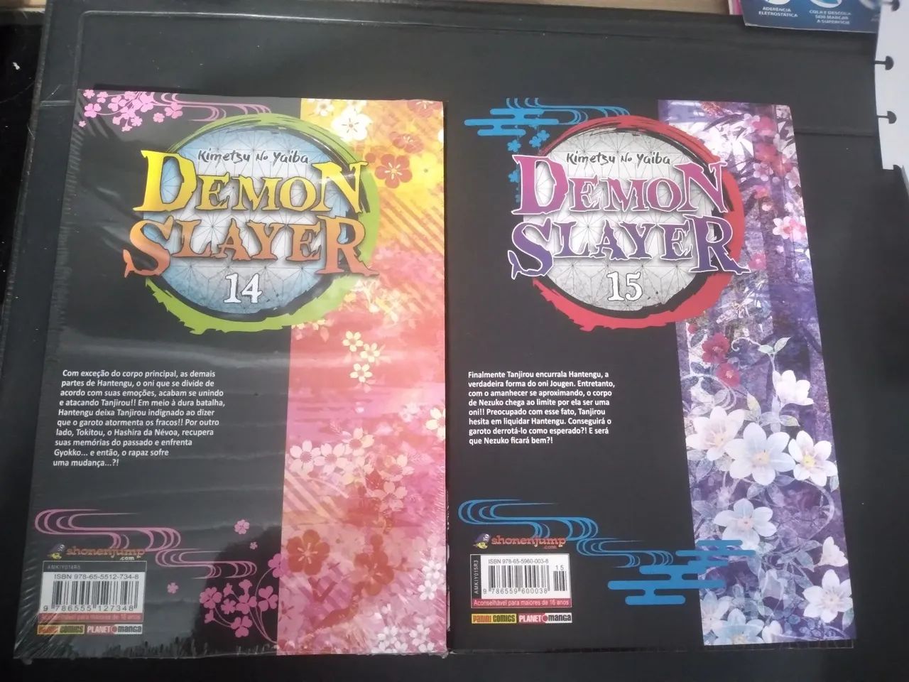 Mangá demon slayer volume 14 e 15