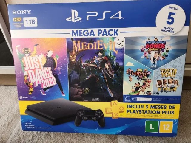 PlayStation 4 Slim 1Tb + 2 Controles Originais!!! - Foto 5