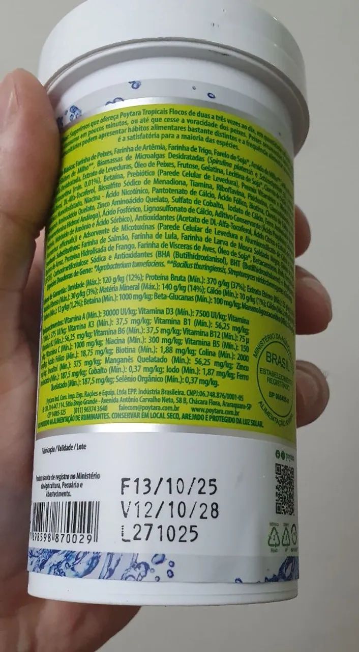 Ração Poytara Flocos 30g - Foto 2