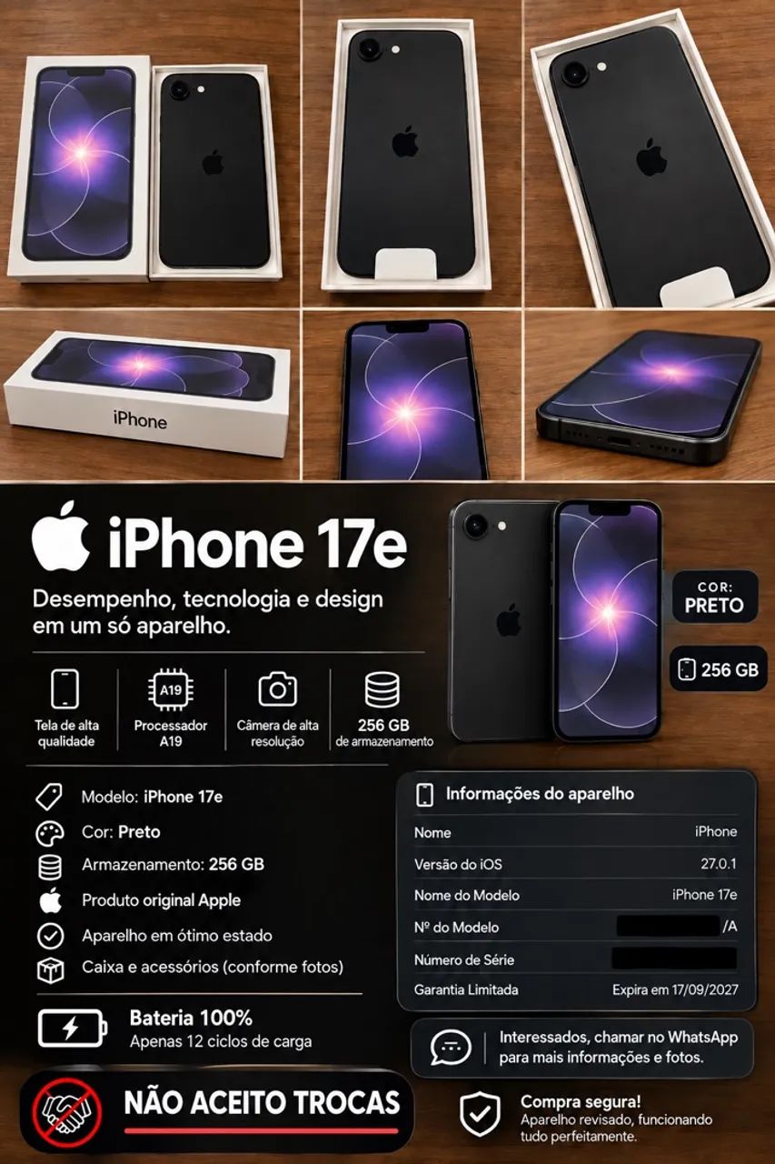 IPHONE 17e - Black - 256Gb