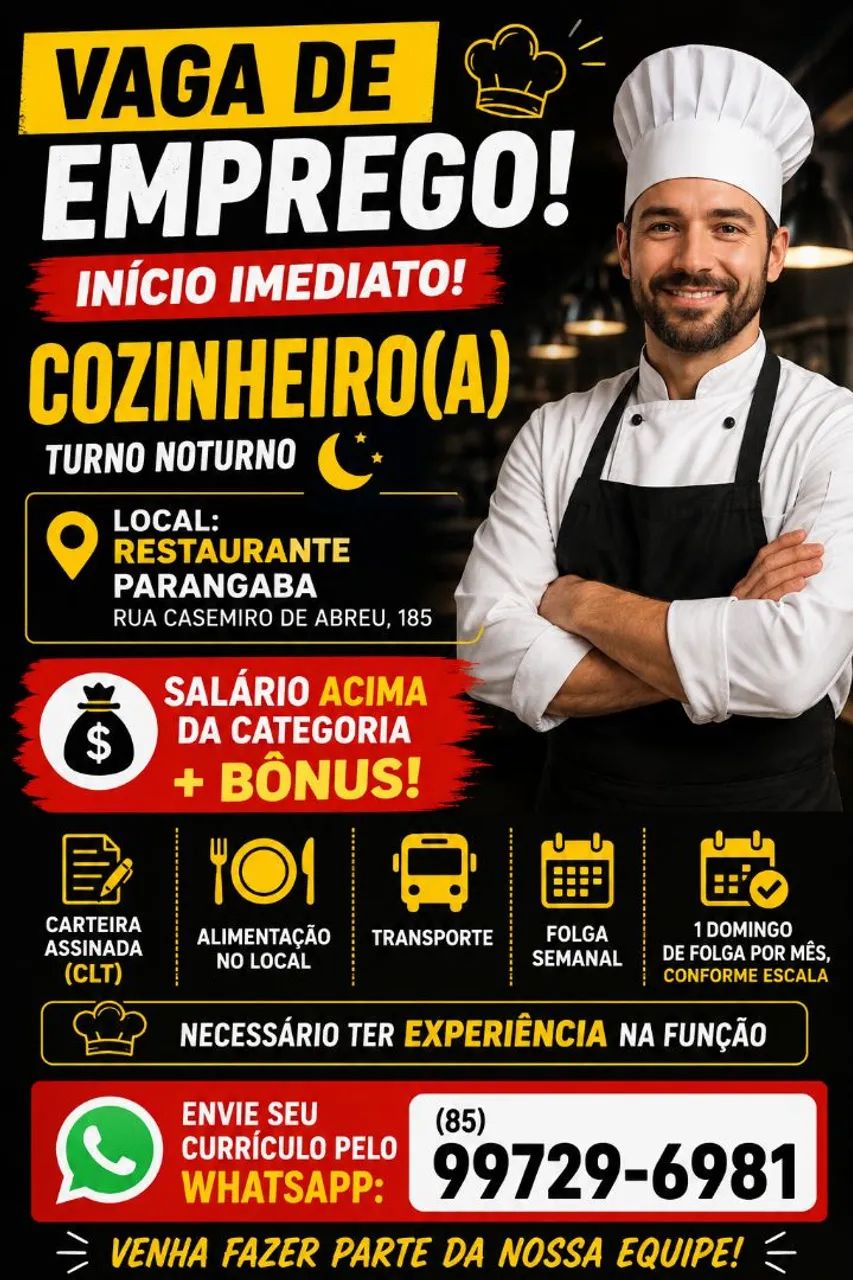 Churrasqueiro e Aux. de Cozinha  - Foto 2