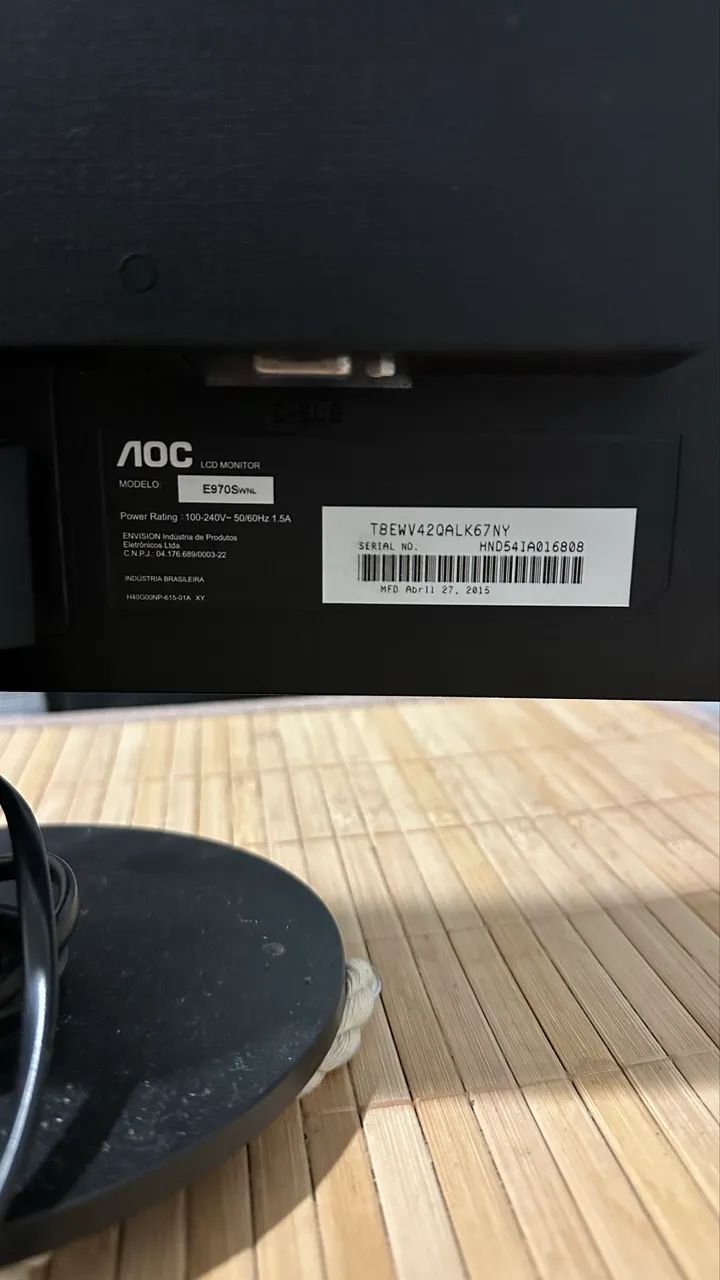 Monitor AOC LED 18,5 - Excelente Estado | Funcionando 100% - Foto 3