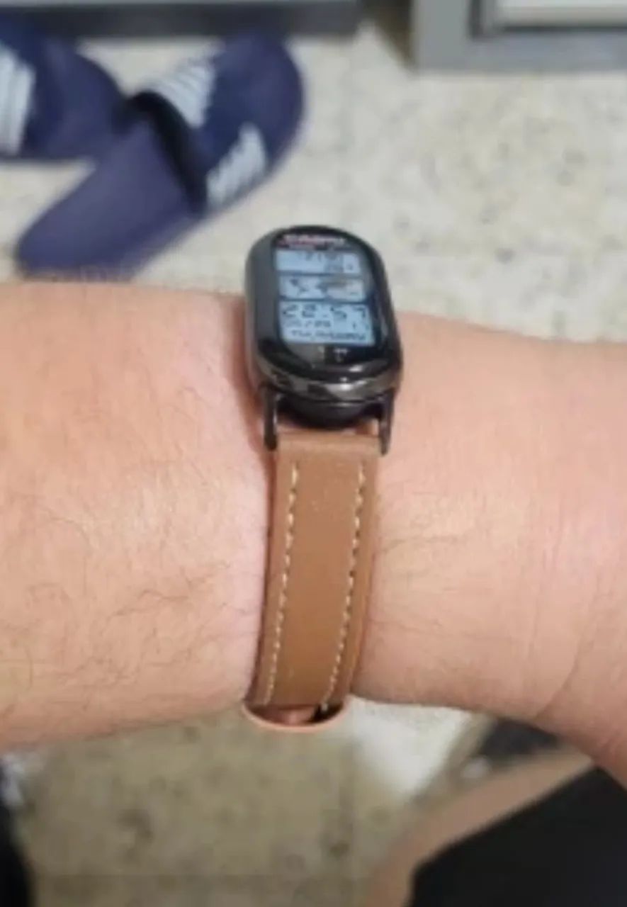 Pulseira para Mi band de couro  - Foto 4