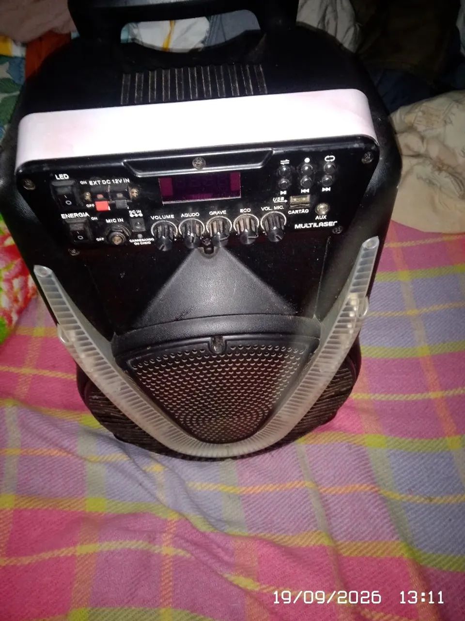 Caixa de som Multilaser top único dono