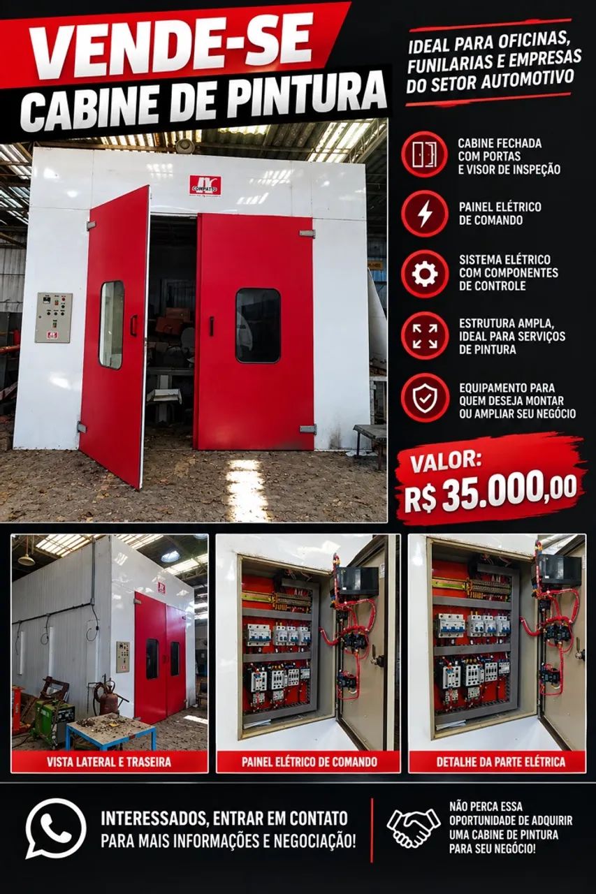 Cabine de Pintura Estufa 