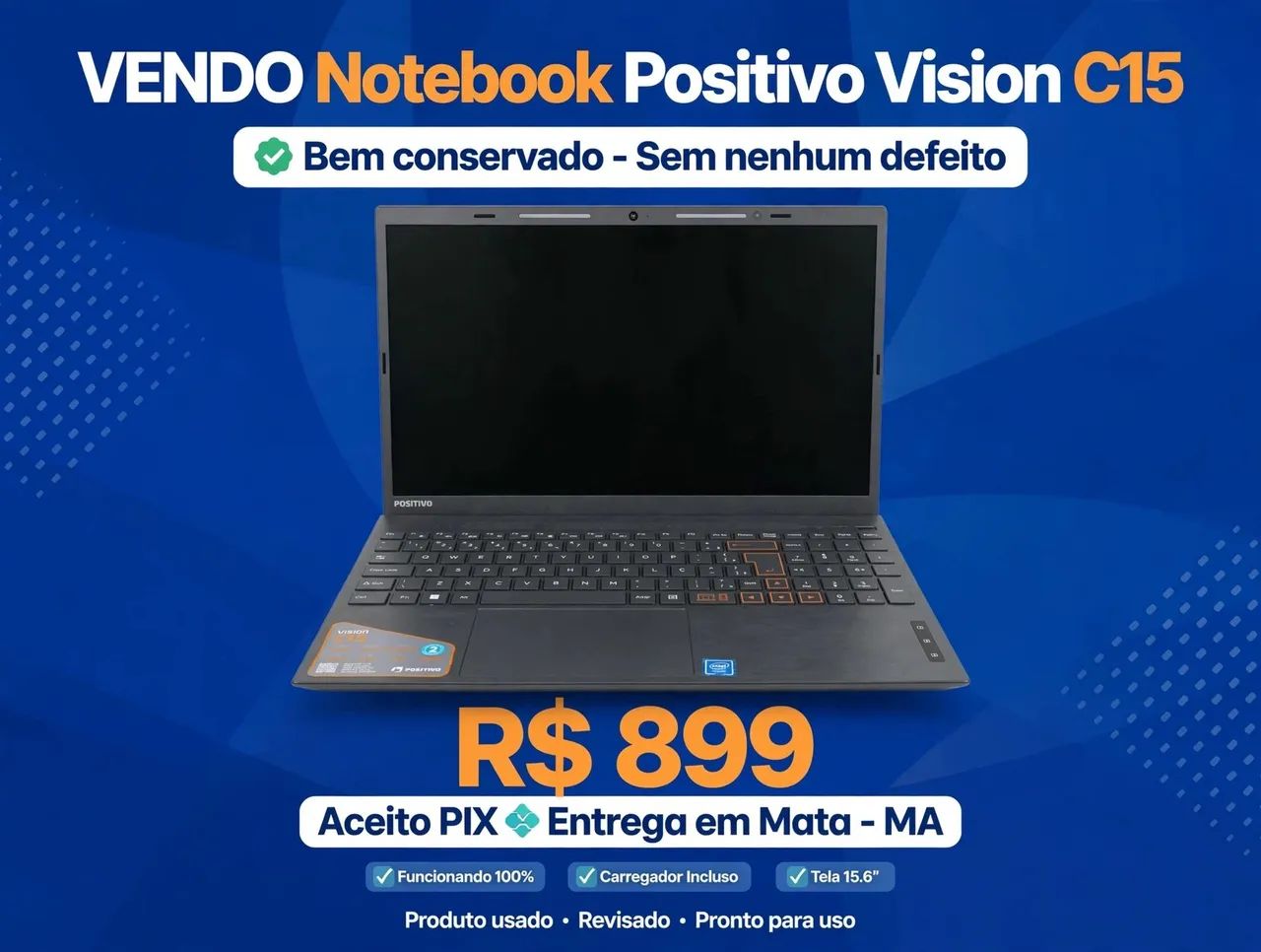 Vendo notebook c15 funcionando perfeitamente sem nenhum defeito 