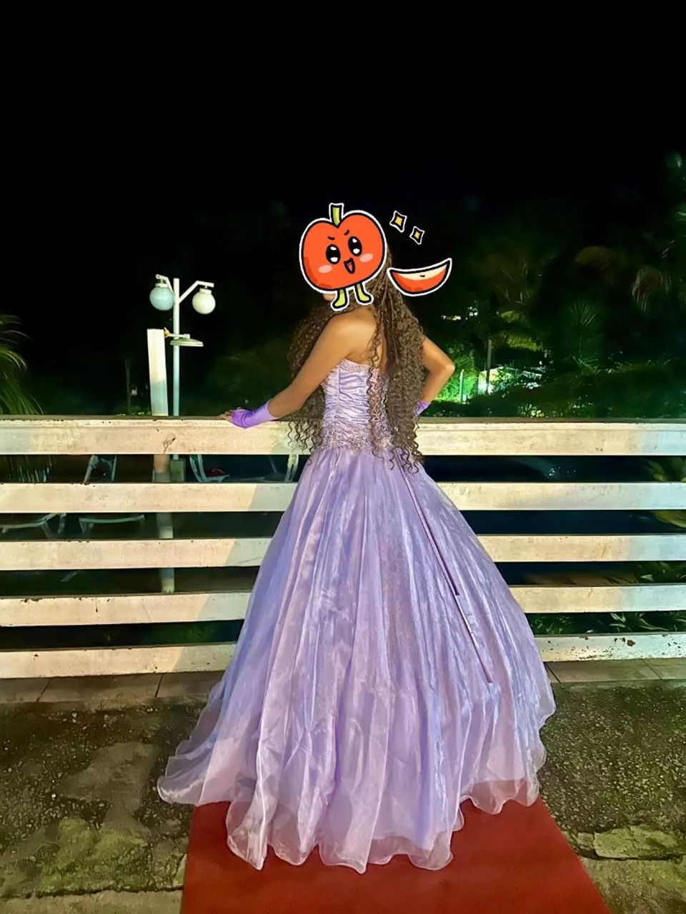 Vestido debutante lilás 