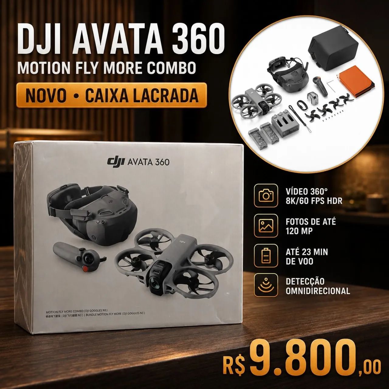 Dji avata 360 motion fly more combo