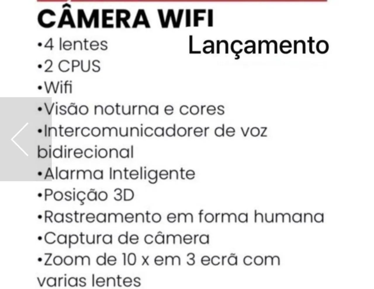 Câmera Wi-Fi  - Foto 3
