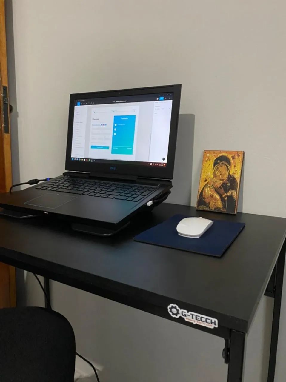 Escrivaninha NOVA Mesa Multiuso Estilo Industrial para Notebook Computador Estudo Office - Foto 4