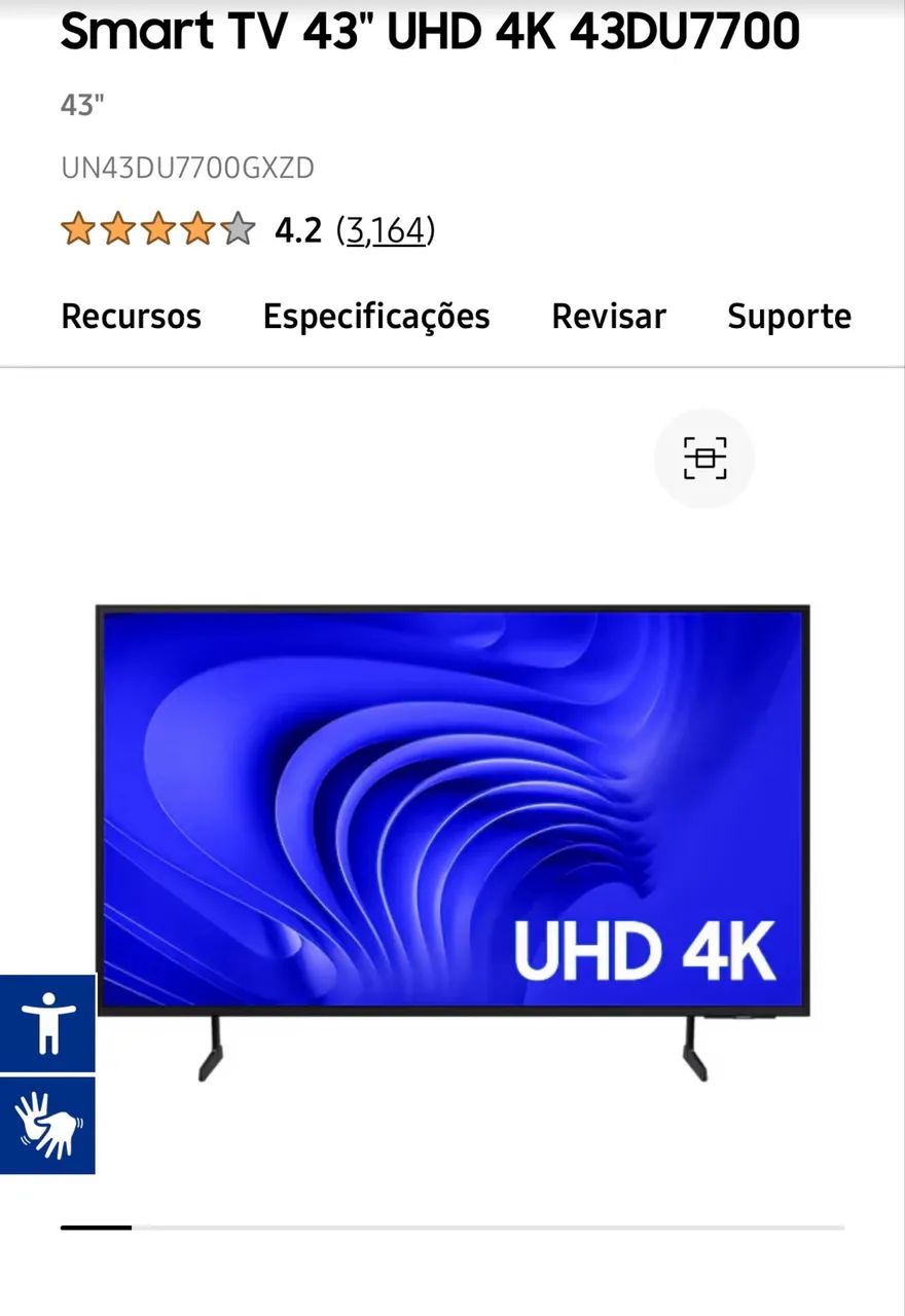 Smart TV 43" UHD 4K 43DU7700 - Foto 5
